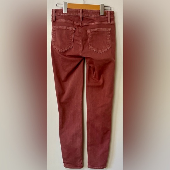 PAIGE| Cognac Dusty Peach Skinny Jeans Sz 26 - Picture 5 of 5